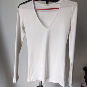 Aritzia long sleeve v-neck top